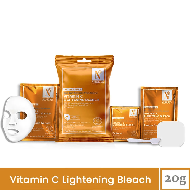NutriGlow Advanced Organics Vitamin C Lightening Bleach, 20 g-1.webp